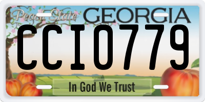 GA license plate CCI0779