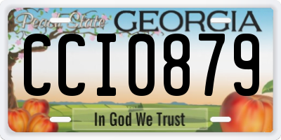 GA license plate CCI0879