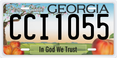 GA license plate CCI1055