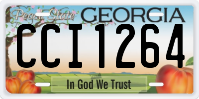 GA license plate CCI1264