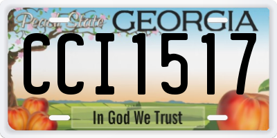 GA license plate CCI1517