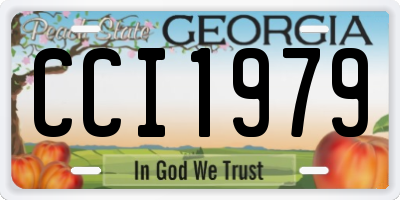 GA license plate CCI1979