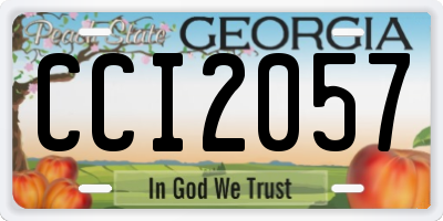 GA license plate CCI2057
