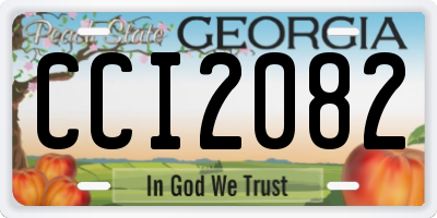GA license plate CCI2082
