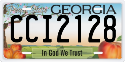 GA license plate CCI2128