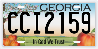 GA license plate CCI2159