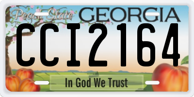 GA license plate CCI2164
