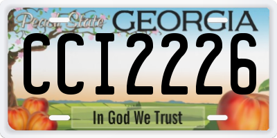 GA license plate CCI2226