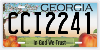 GA license plate CCI2241