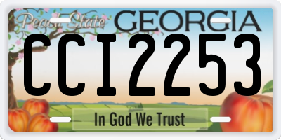 GA license plate CCI2253