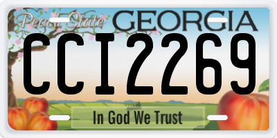 GA license plate CCI2269
