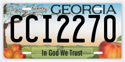GA license plate CCI2270