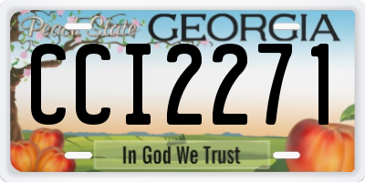 GA license plate CCI2271