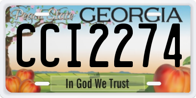 GA license plate CCI2274