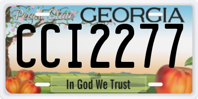 GA license plate CCI2277