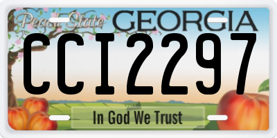 GA license plate CCI2297