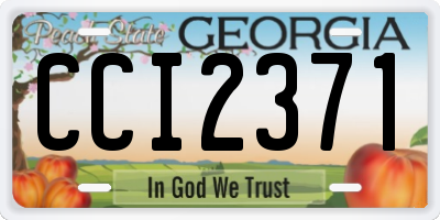 GA license plate CCI2371