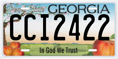 GA license plate CCI2422