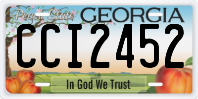 GA license plate CCI2452