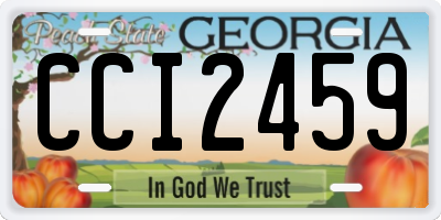 GA license plate CCI2459