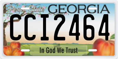 GA license plate CCI2464