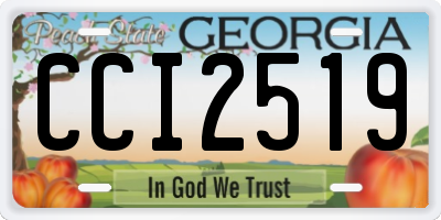 GA license plate CCI2519