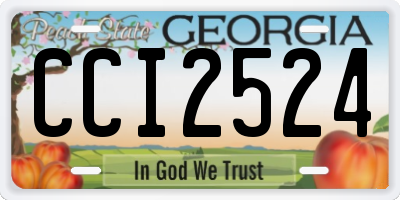 GA license plate CCI2524