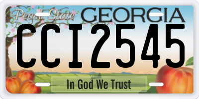 GA license plate CCI2545