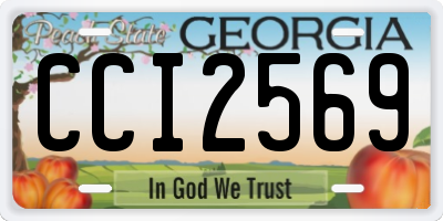 GA license plate CCI2569