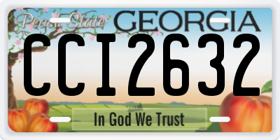 GA license plate CCI2632