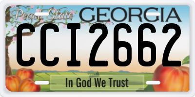 GA license plate CCI2662