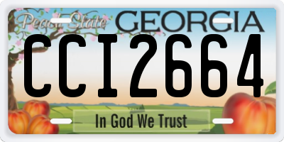 GA license plate CCI2664