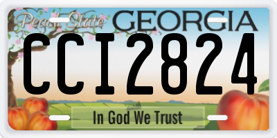 GA license plate CCI2824