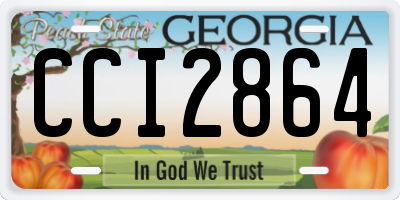GA license plate CCI2864