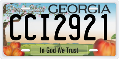 GA license plate CCI2921