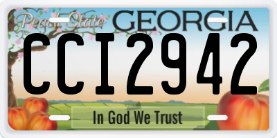 GA license plate CCI2942
