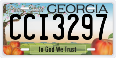 GA license plate CCI3297