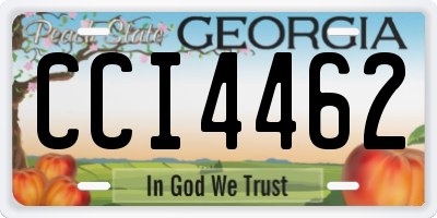 GA license plate CCI4462