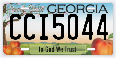 GA license plate CCI5044