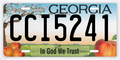 GA license plate CCI5241