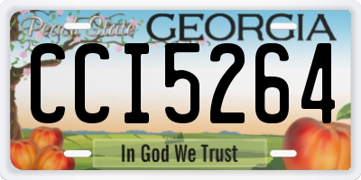GA license plate CCI5264