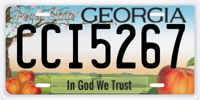 GA license plate CCI5267
