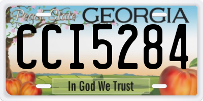 GA license plate CCI5284