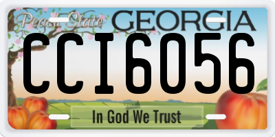 GA license plate CCI6056