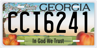 GA license plate CCI6241