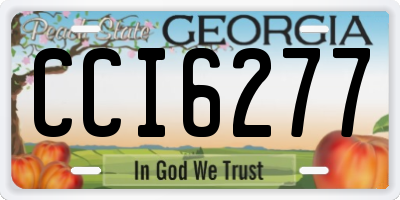 GA license plate CCI6277