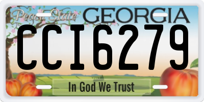 GA license plate CCI6279