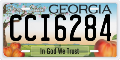 GA license plate CCI6284