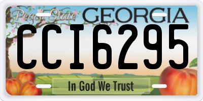 GA license plate CCI6295