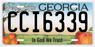GA license plate CCI6339